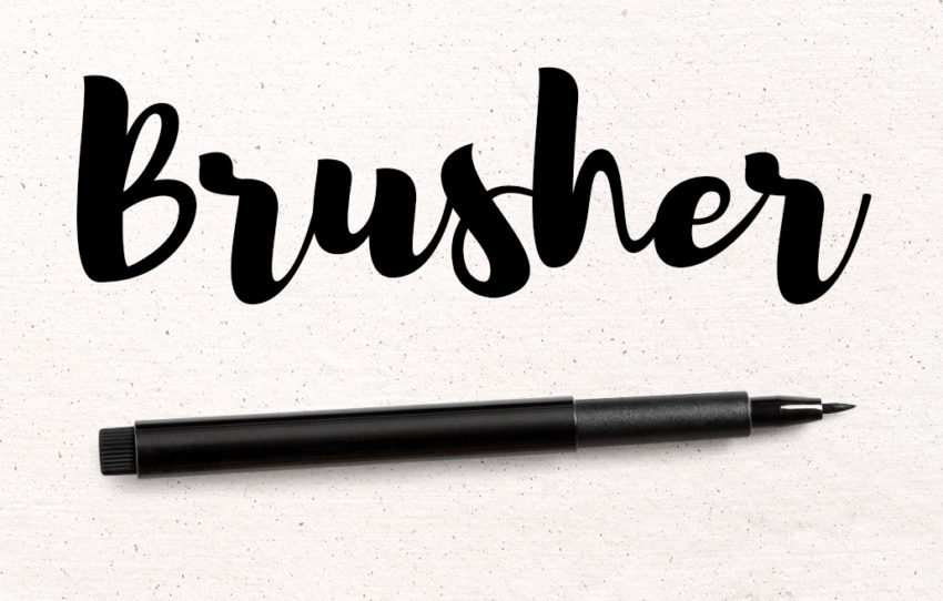 fuentes pincel brusher enfoquegaussiano