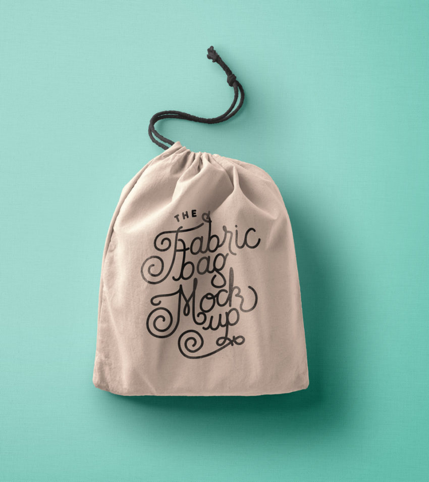 Mockups de objetos bolsa de tela enfoquegaussiano