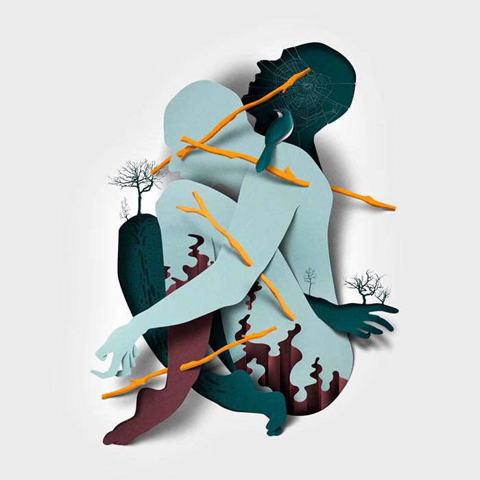 Eiko Ojala mejores ilustradores papercut