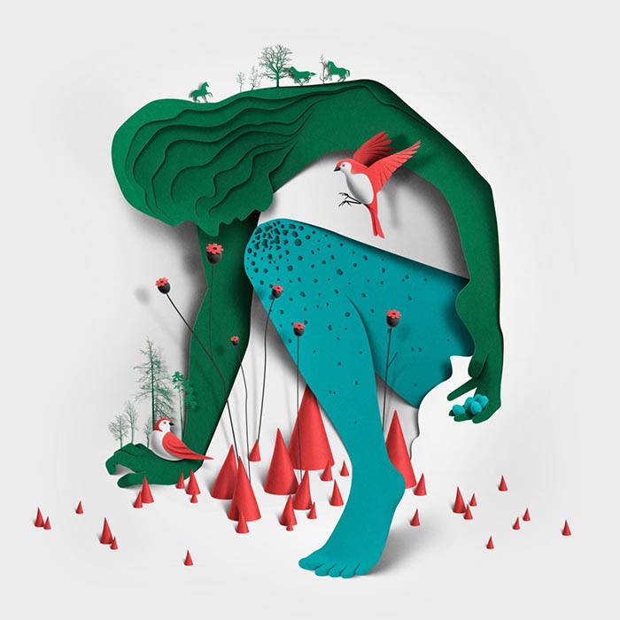 Eiko Ojala mejores ilustradores papercut