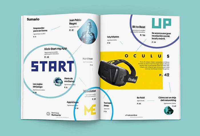 Revistas con estrella Behance StartMeUp Relaja el Coco