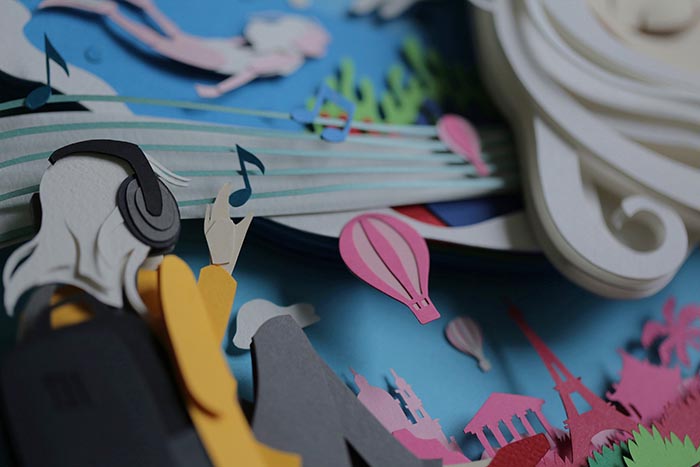 John Ed De Vera mejores ilustraciones papercut