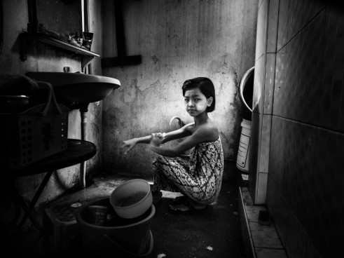 folografía b&w child
