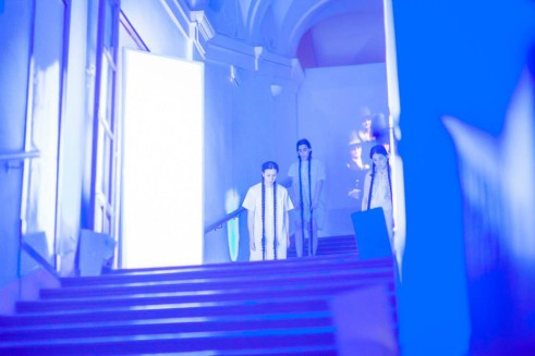 La performance, una de las formas habituales de Las Buhoneras "Ritual". MaF 2015. Foto realizada por Maf.