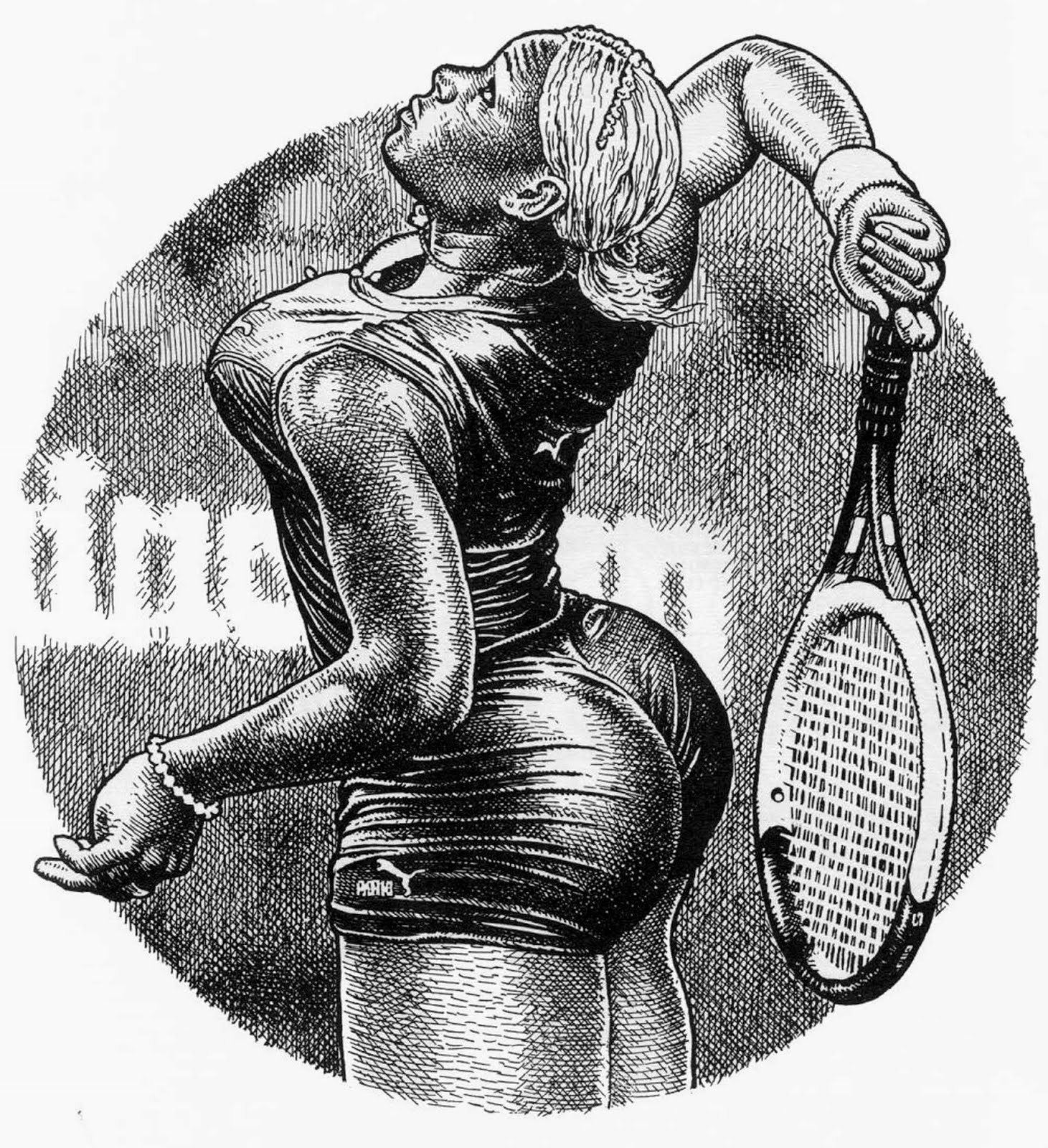 robert crumb, ilustración robert_crumb_tennis_girl_2006