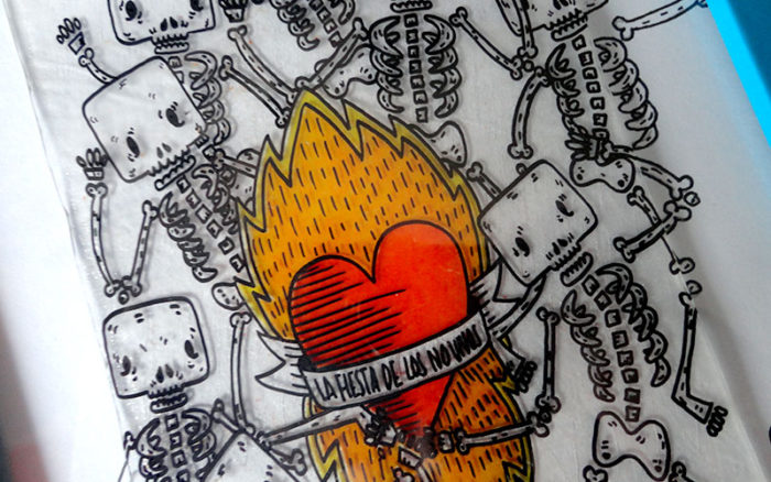 detalle del resultado final de la ilustración sobre el plástico mágico plásticomágico 10