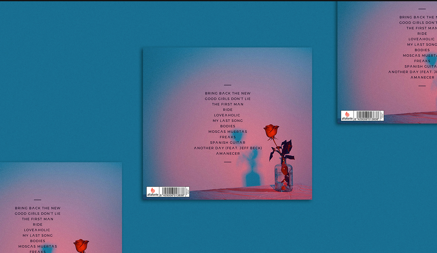 Diseño de portada del disco Loveaholic. Ruth Lorenzo. Juanka Campos