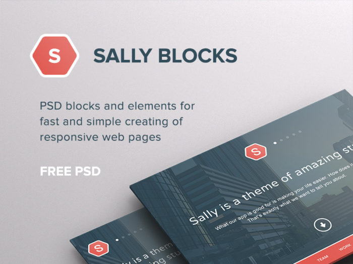 sally blocks kits de ui psd dribbble freebie