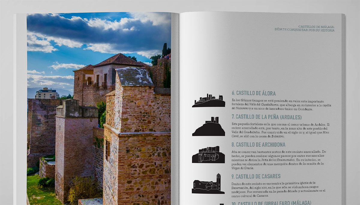 Diseño de colección, cubiertas y tripas para libros de rutas gastronómicas y turísticas, publicado por Agromedia.