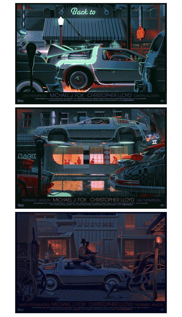 Las versiones de los carteles de Back to the Future de Laurent Durieux Back-To-The-Future-by-Laurent-Durieux-592x1030