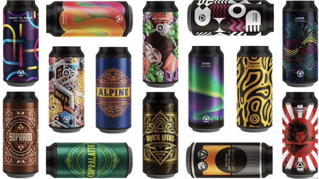 Etiquetas de cerveza de Attik Brewery LaGauss