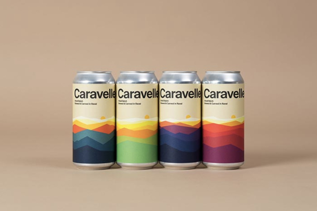 Etiquetas de cerveza diseñadas por Hey Studio. LaGauss