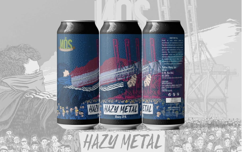 Etiquetas de cerveza diseñadas por Hopwear. LaGauss