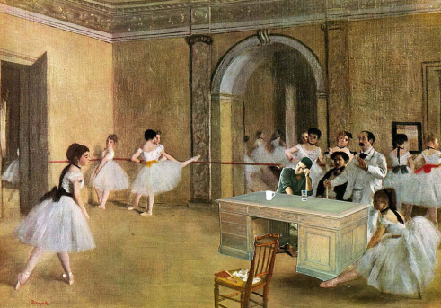 Obra de interior de Banksy: Simon Cowell en un cuadro de Degas banksy degas
