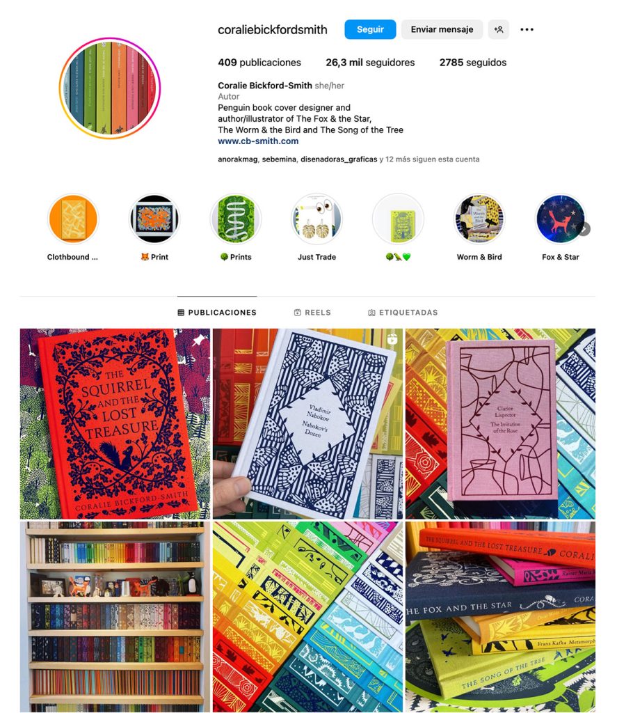 Diseñadoras de cubiertas de libros. Coralie Bickford-Smith