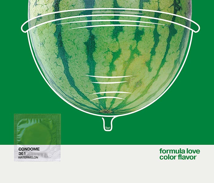Packaging creativo de condonoes de Dark Design Group, Condome