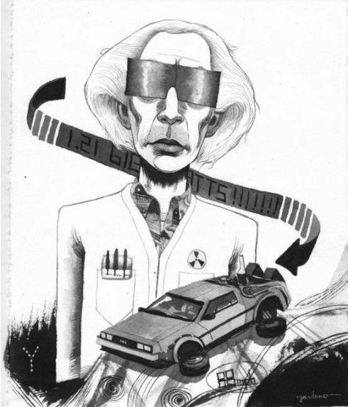 Acrílico con Doc, por Ken Garduno Doc_Brown-Ken_Garduno-Mixed_Media-trampt-11433o ken garduno