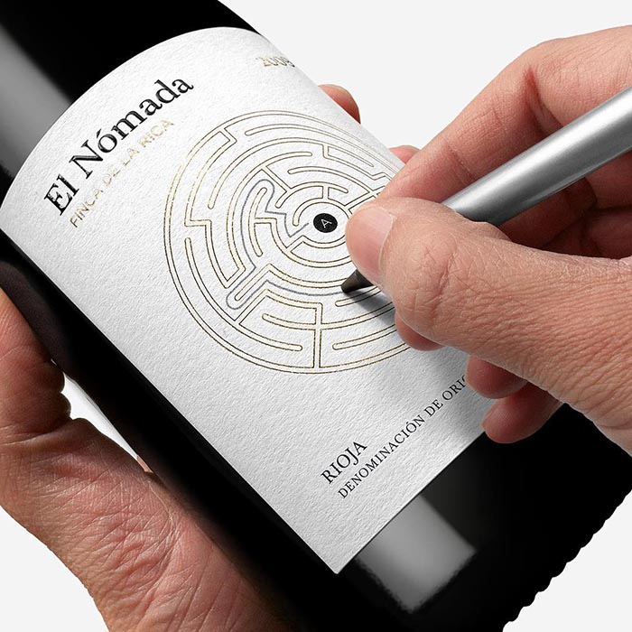 Packaging creativo vino Dorian Finda de la Rica