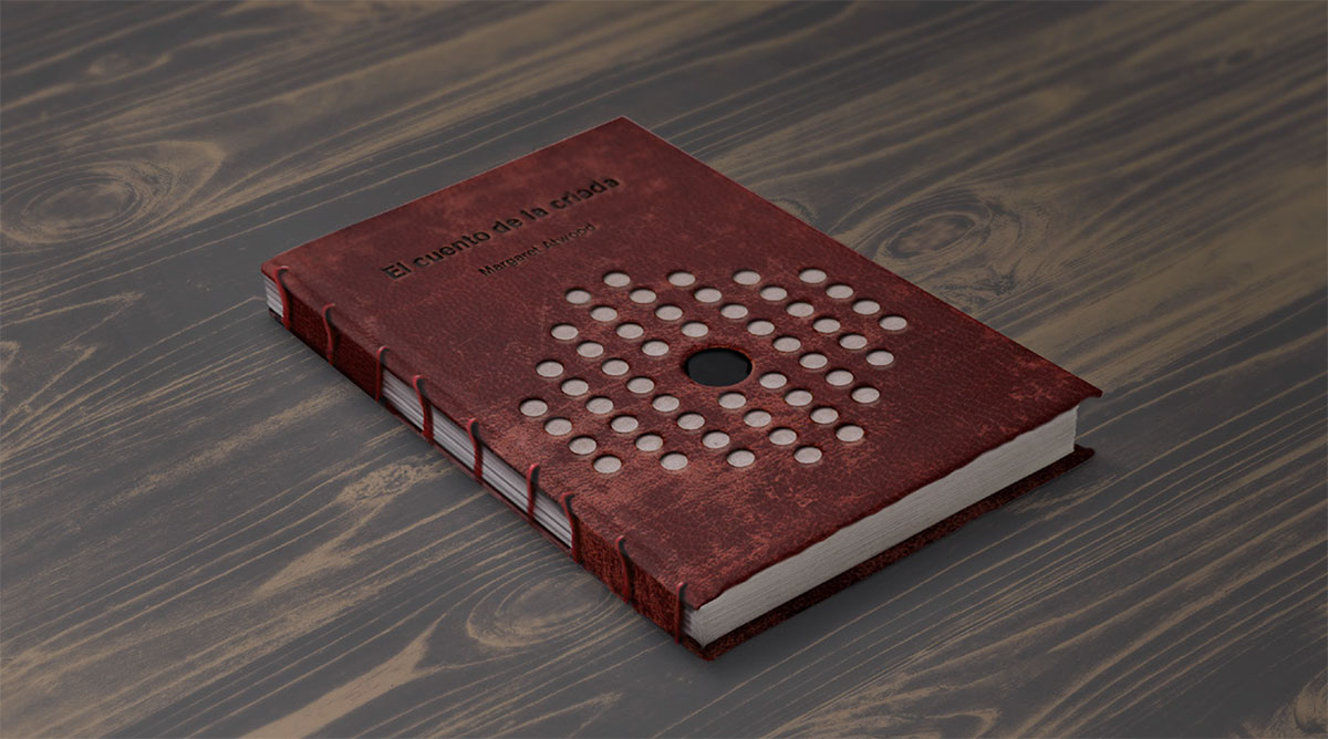 Diseño de las cubiertas para el libro El Cuento de la Criada de Margaret Atwood.