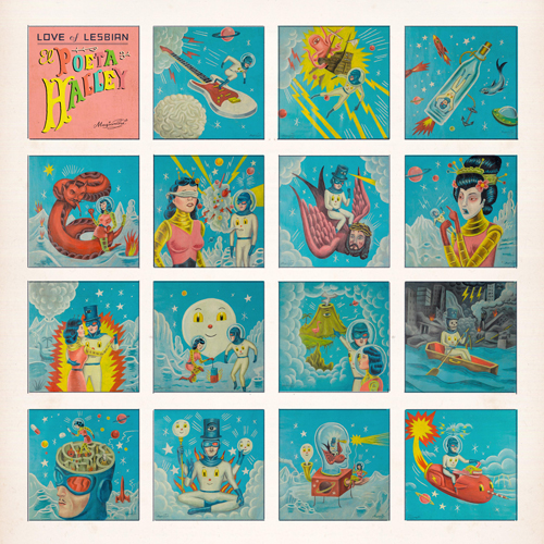 Diseño de portada del disco El Poeta Halley. Sergio Mora.