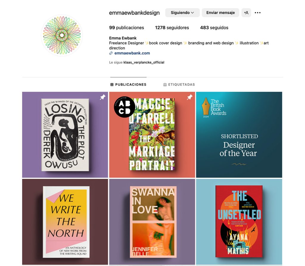 Emma Ewbank cuenta de Instagram