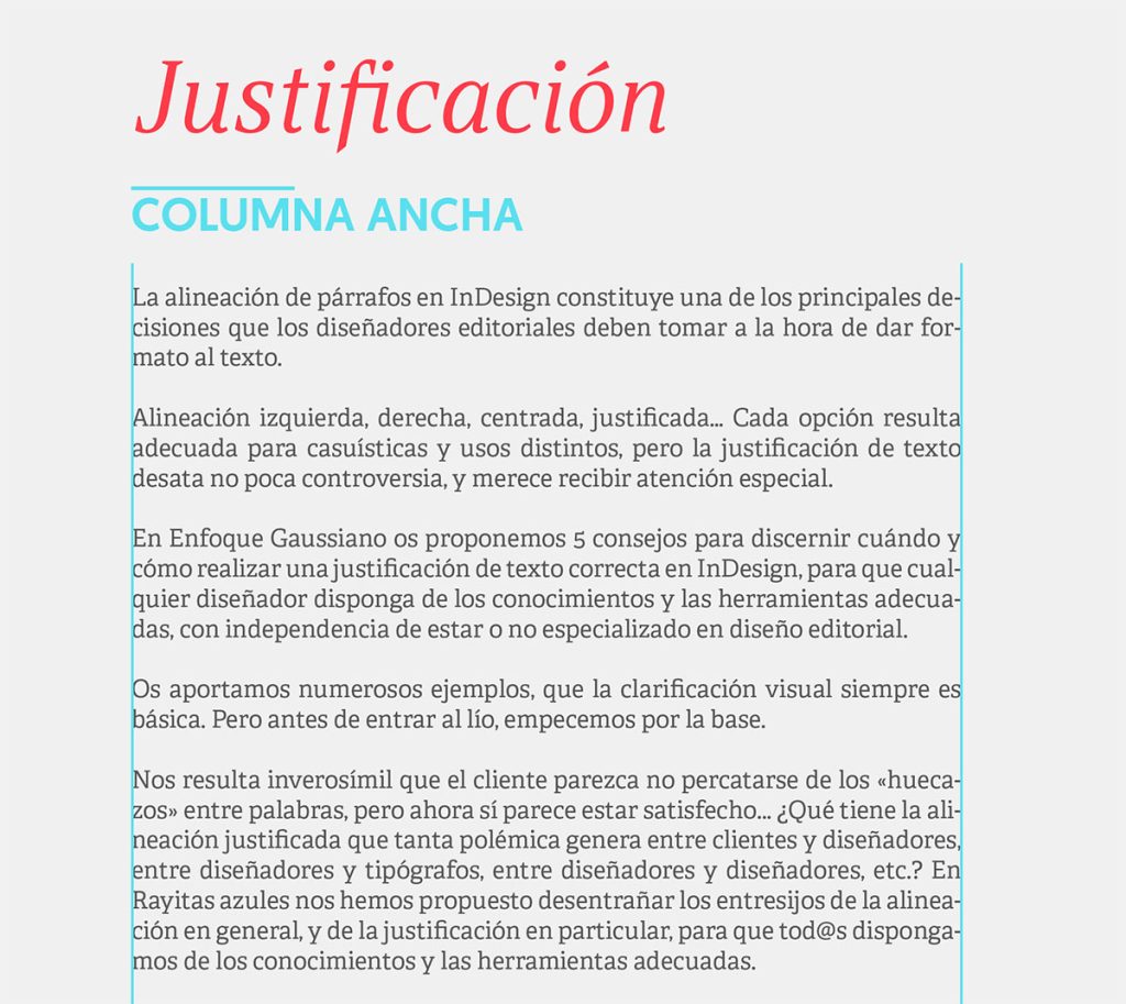 Columnas anchas
