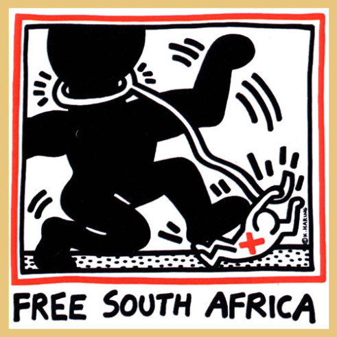 Free South Africa, por Keith Haring. Keith Haring Free South Africa