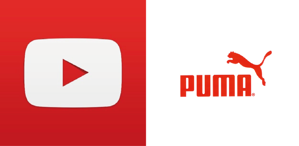 Logos de color rojo 01. Youtube y Puma