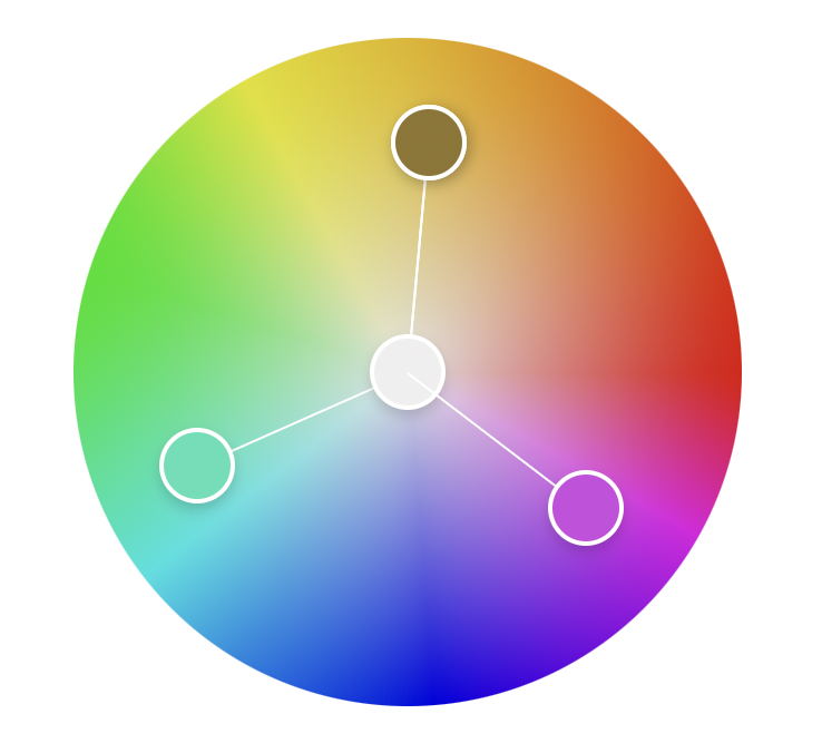 Armonía de color triaxial