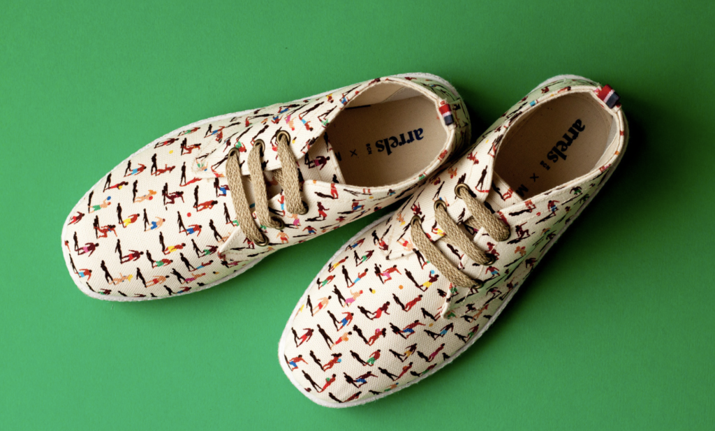 Diseño textil zapatillas Arrels de de Malika Favre
