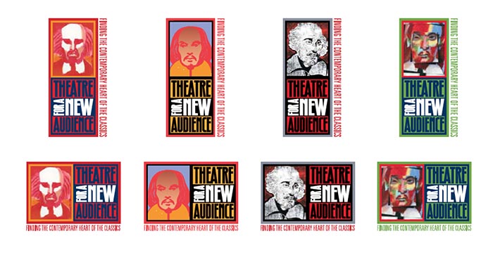 Milton Glaser carteles theatre for a new audience