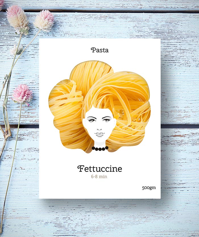 Packaging creativo Nikita pasta