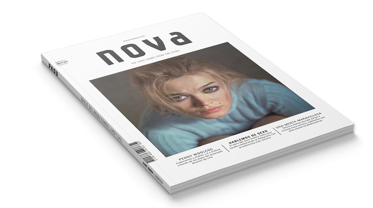 Diseño de la revista Nova. Diseño de concepto, cubiertas y tripas.