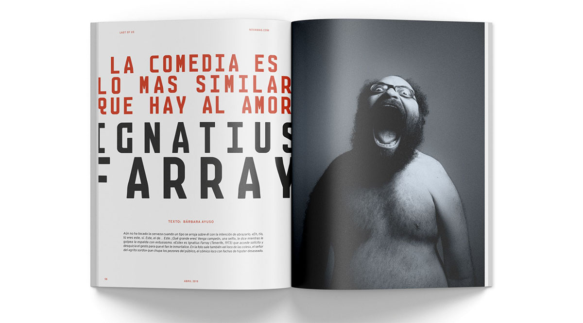 Diseño de la revista Nova. Diseño de concepto, cubiertas y tripas.