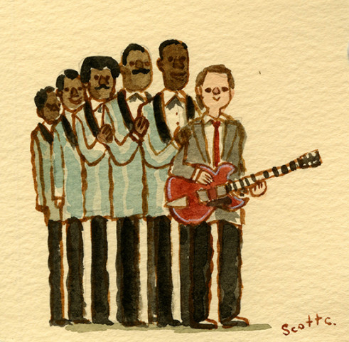 La faceta "guitarrera" de McFly, ilustrada por Scott Campbell Scott-C-Back-To-The-Future-Hunt