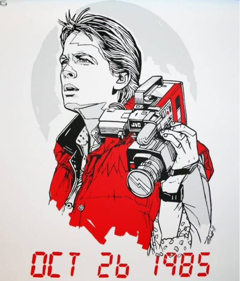 El marcado estilo de Tyler Stout también ha trabajado a Marty McFly Tyler_Stout_Marty_McFly_Art