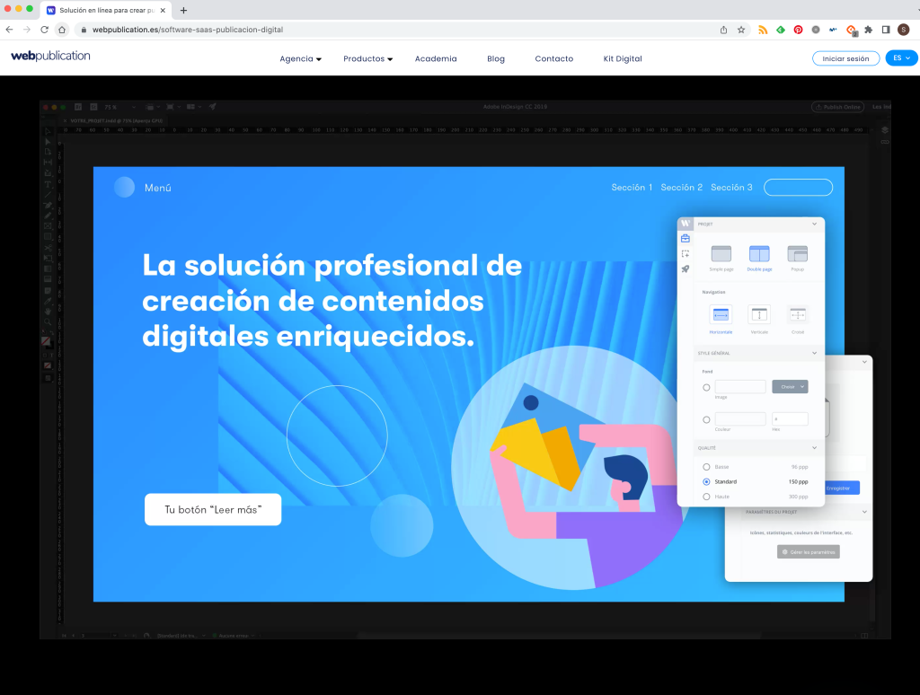 Homepage de Webpublication