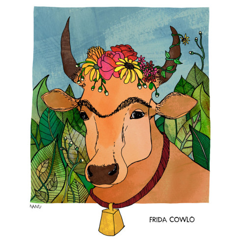 La ceja más conocida del Arte, la de Frida Cowlo animales-famosos-historia-arte-02
