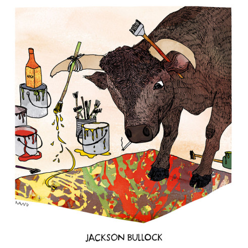 ¿De dónde le viene la inspiración a Jackson Bullock? animales-famosos-historia-arte-06