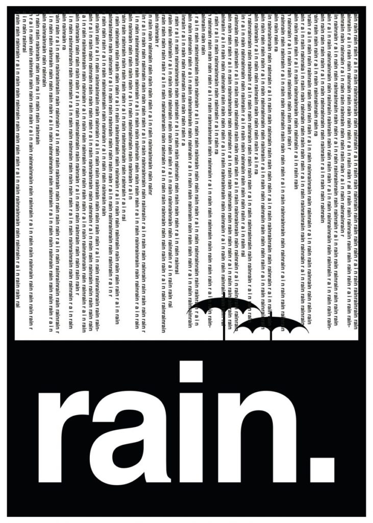 Rain. Cartel de Cihan Tamti