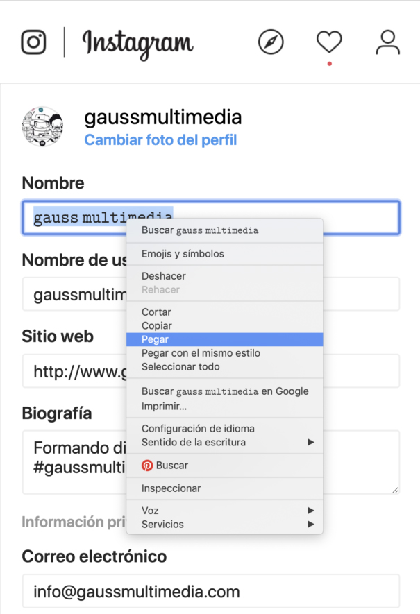 Cómo cambiar las fuentes de la biografía de Instagram