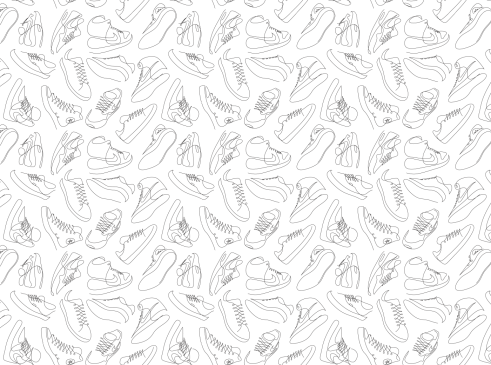 Differantly inspiración minimalismo diseño gráfico one-line nike