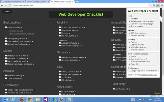 extensiones para tu navegador para chrome utilidades para web herramientas checklist