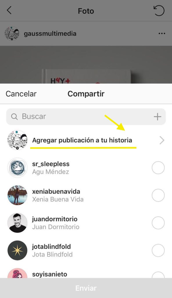 Instagram stories link post