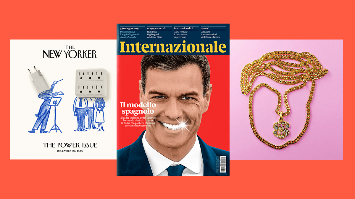 Trabajos de Javier Jaén en The New Yorker, Internazionale y The New York Times Magazine.