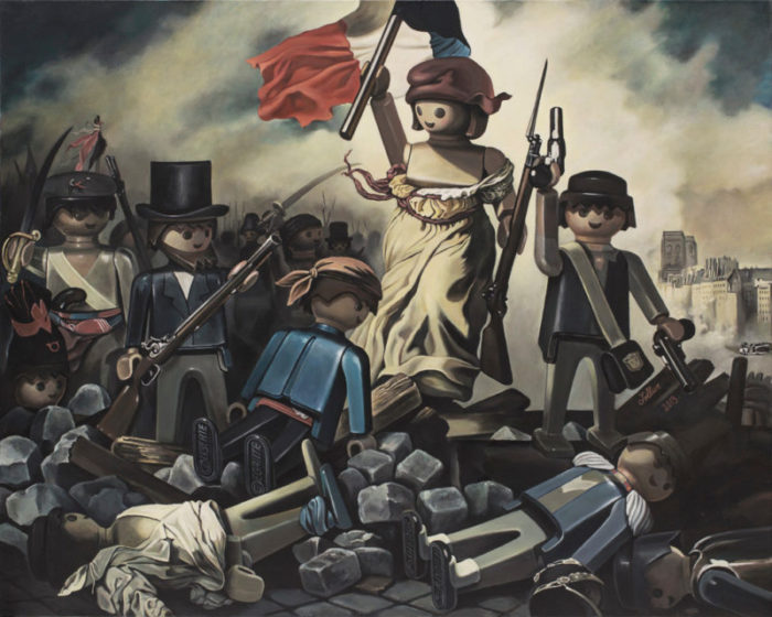 Uno de los emblemáticos cuadros de Delecroix libertad_guiando_pueblo_playmobil_delacroix
