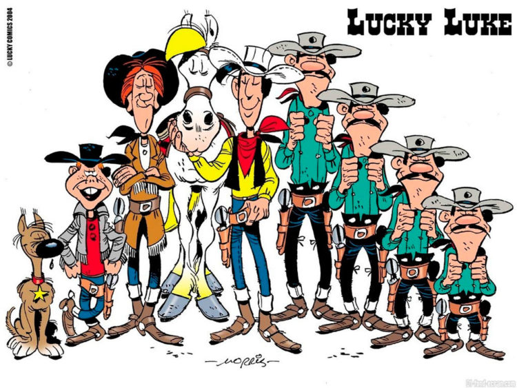 cómics belgas lucky luke los hermanos dalton