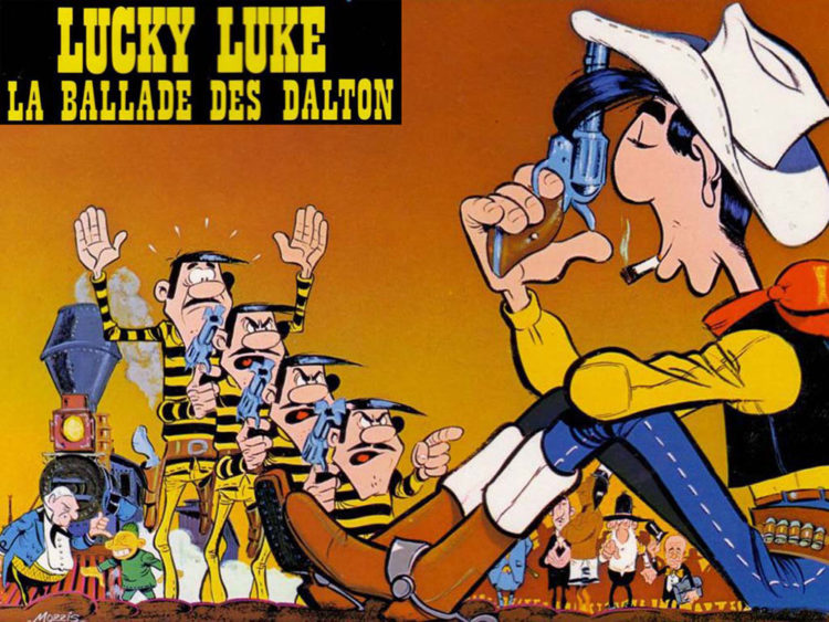 cómics belgas lucky luke los hermanos dalton