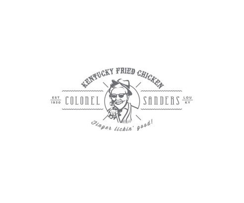 marcas famosos: Kentucky Fried Chicken en plan vintage marcas-famosas-vintage-hipster-kfc
