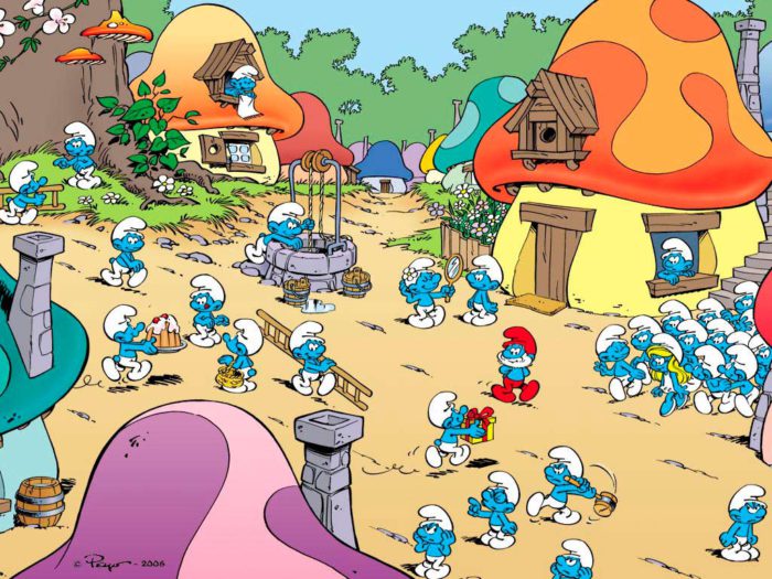 cómics belgas los pitufos